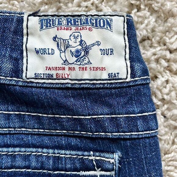 True Religion RN#112790 Low Rise Strait Leg Jeans size 28 - Picture 4 of 16